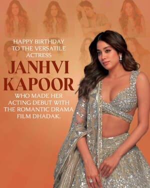 Janhvi Kapoor Birthday poster