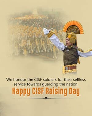 CISF Raising Day Instagram Post