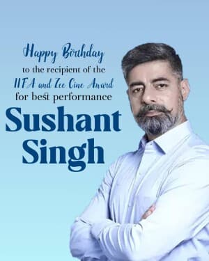 Sushant Singh Birthday poster