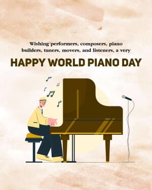 World Piano Day creative image