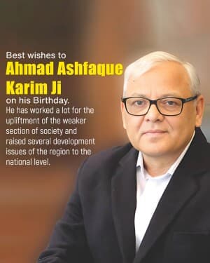 Ahmad Ashfaque Karim Birthday video