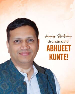 Grandmaster Abhijeet Kunte Birthday post