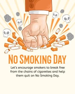 No Smoking Day advertisement banner