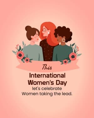 International women's day event advertisement
