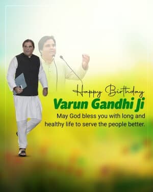 Varun Gandhi Birthday graphic