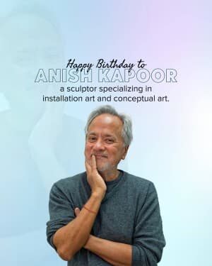 Anish Kapoor Birthday illustration