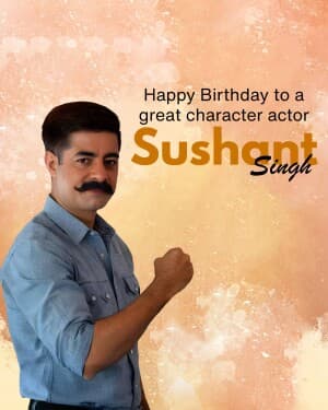 Sushant Singh Birthday banner