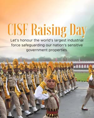 CISF Raising Day poster Maker