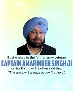 Amarinder Singh Birthday video