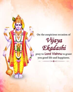 Vijaya Ekadashi event poster