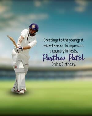 Parthiv Patel Birthday poster