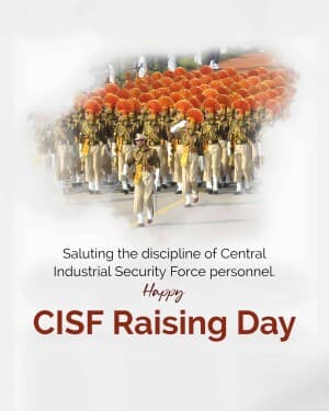 CISF Raising Day event advertisement