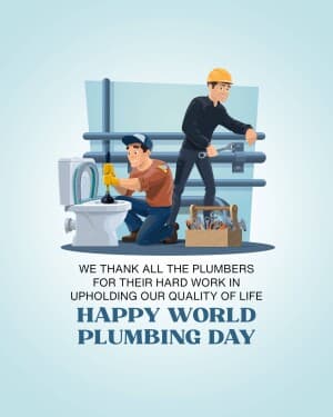 World Plumbing Day banner