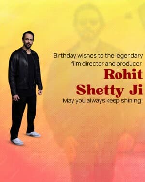 Rohit Shetty Birthday illustration