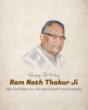 Ram Nath Thakur Birthday post