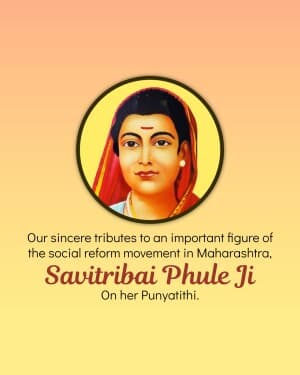 Savitribai Phule Punytithi poster