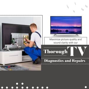 T V  Repair Service promotional post