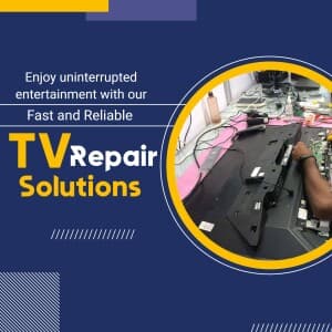 T V  Repair Service promotional template