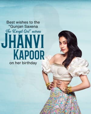 Janhvi Kapoor Birthday event poster