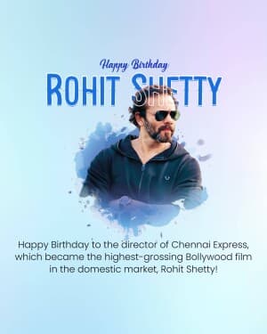 Rohit Shetty Birthday graphic