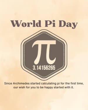 World Pi Day flyer