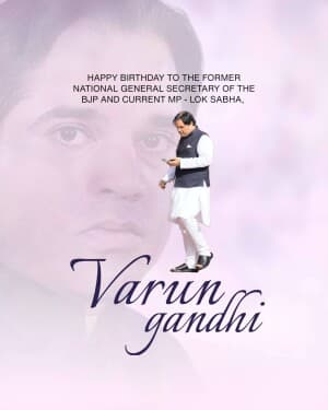 Varun Gandhi Birthday image