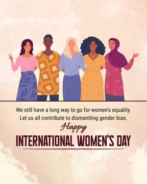 International women's day graphic