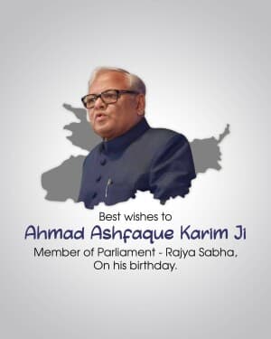 Ahmad Ashfaque Karim Birthday image