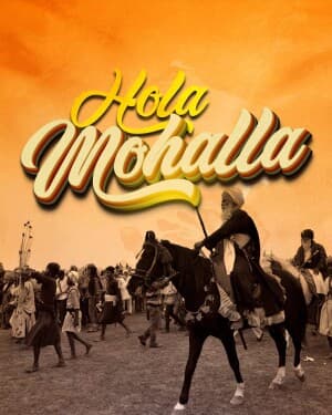 Exclusive Collection - Hola Mohalla poster Maker