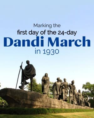 Dandi March poster Maker