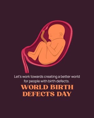 World Birth Defects Day graphic