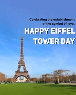 Eiffel Tower Day illustration