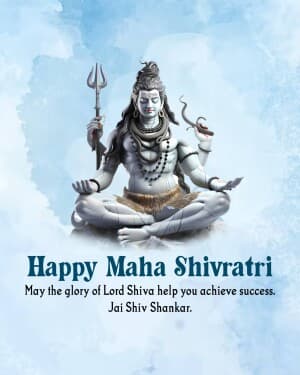 Maha Shivaratri event poster