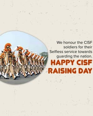CISF Raising Day poster