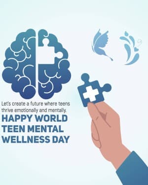 World Teen Mental Wellness Day post