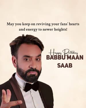 Babbu Maan Birthday illustration