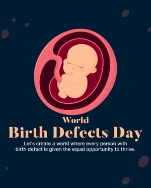 World Birth Defects Day event poster