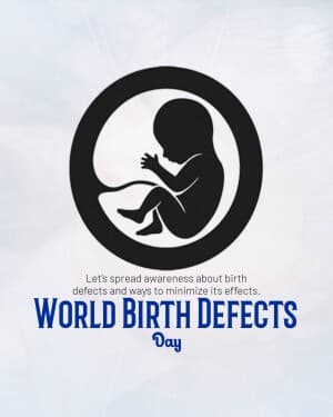 World Birth Defects Day flyer