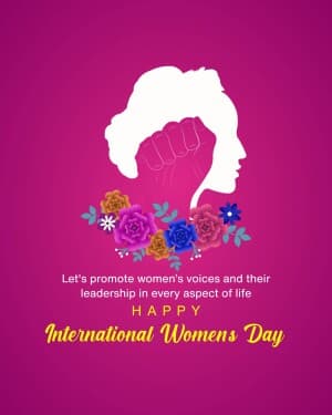 International women's day banner