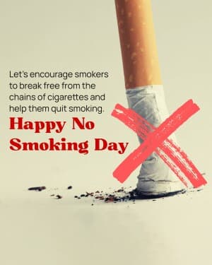 No Smoking Day marketing flyer