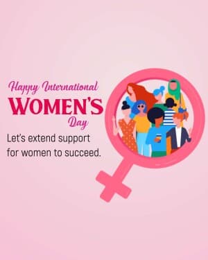 International women's day event poster