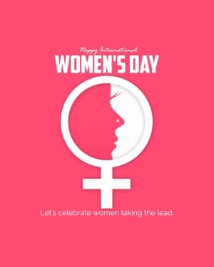 International women's day flyer