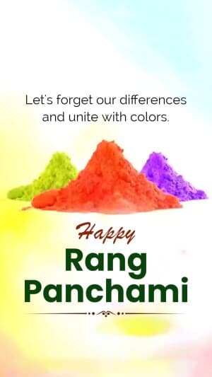 Rang Panchami insta Story. event poster