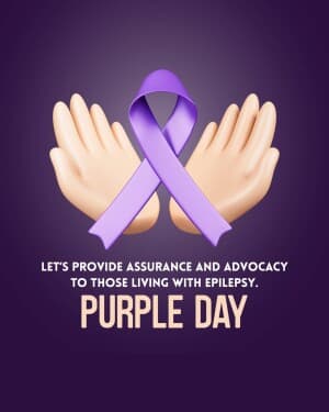 Purple Day illustration