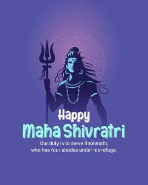 Maha Shivaratri flyer