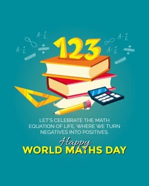 World Maths Day illustration