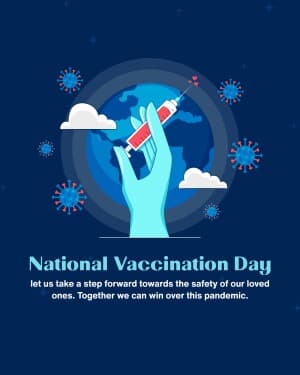 National Vaccination Day Facebook Poster