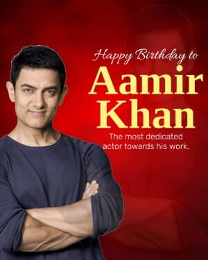 Aamir Khan Birthday poster