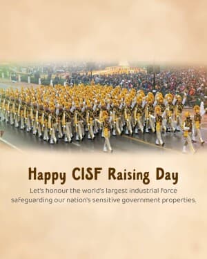 CISF Raising Day flyer