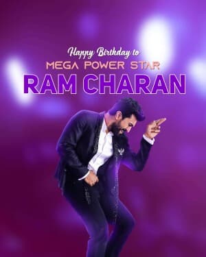 Ramcharan Birthday graphic